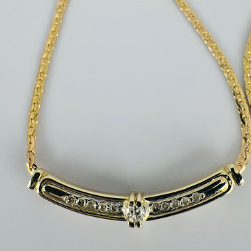 Vintage klassieke choker met briljantjes