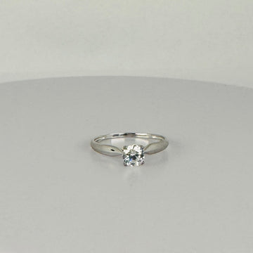 Vintage 18k Gouden Ring met Witte Spinel