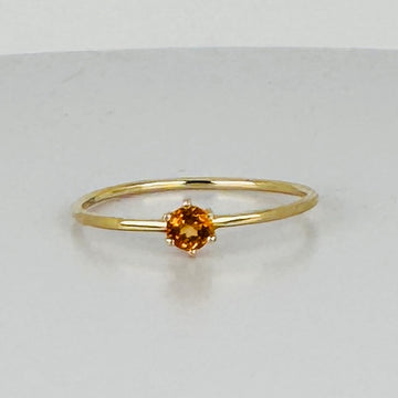 Vintage ring with topas