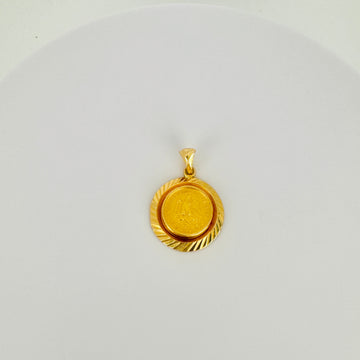 Vintage 18k Pendant "dos pesos"