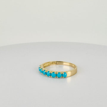 Vintage Ring met Turquoises