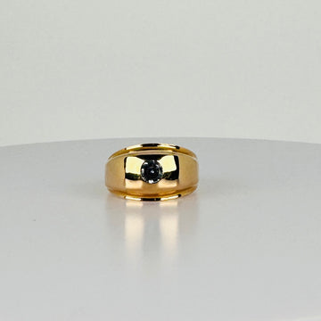 Vintage Ring met Blauwe Spinel