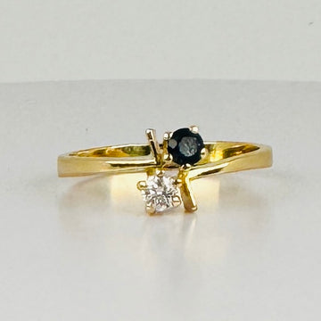 Vintage ring toi & moi