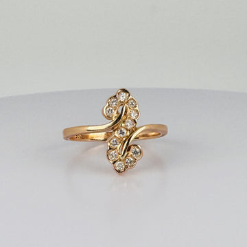 14K Rose Gold Diamond Ring