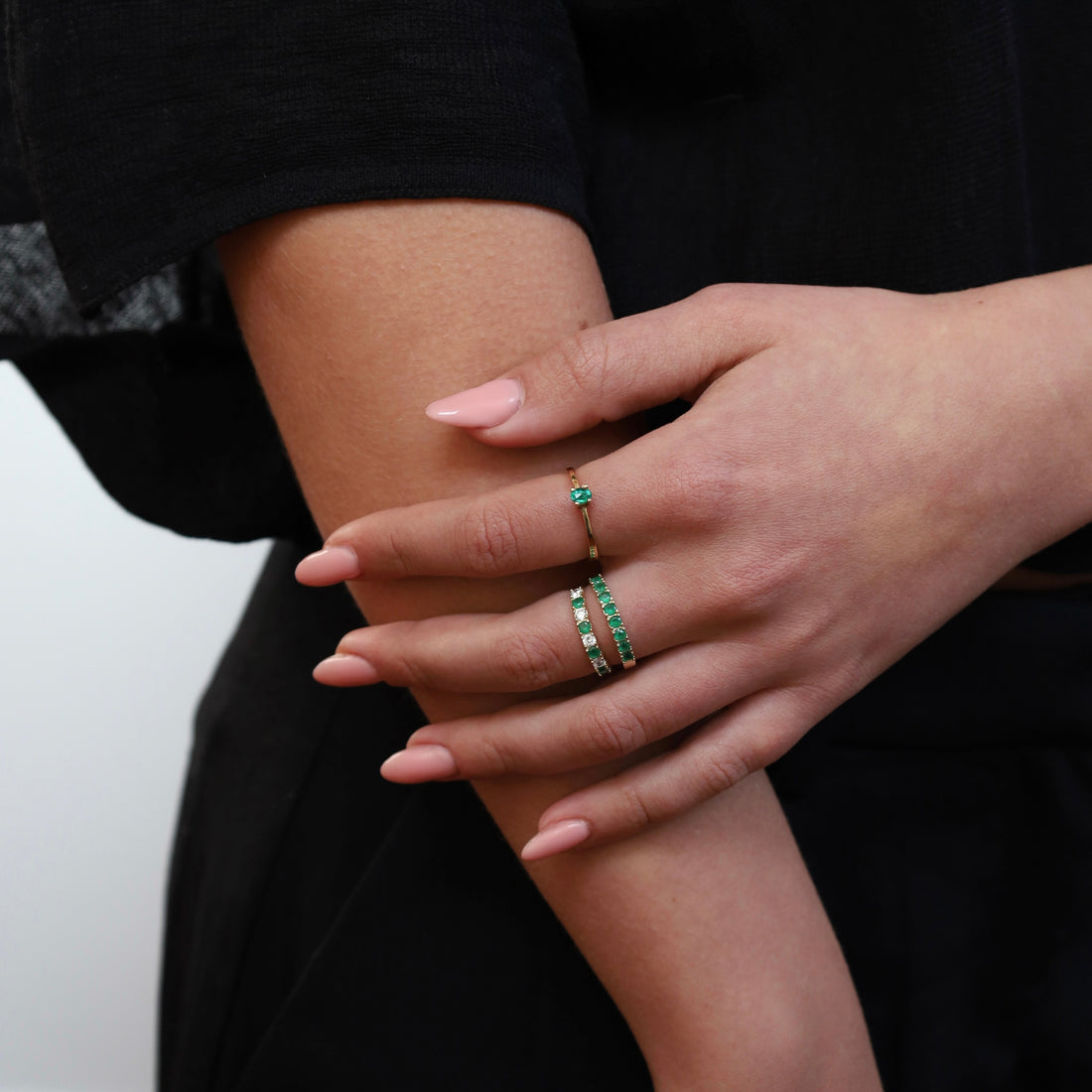 Vintage Ring met Smaragd