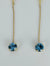 Vintage Oorbellen met Aquamarijen