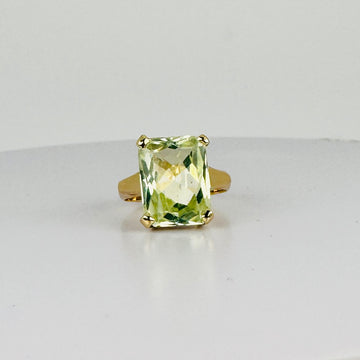 Vintage Ring with Lemon Quarts