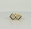 Vintage butterfly ring with diamonds