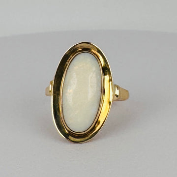Vintage Ring Goud met Opaal