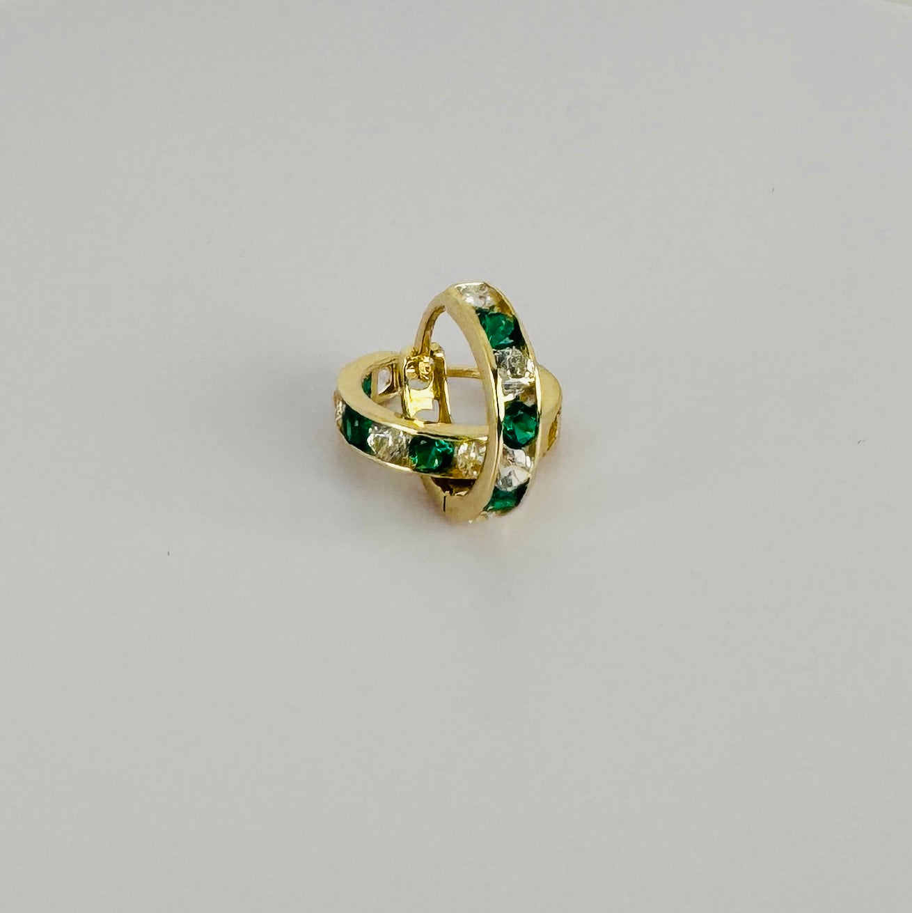 Vintage Oorbellen met Smaragd