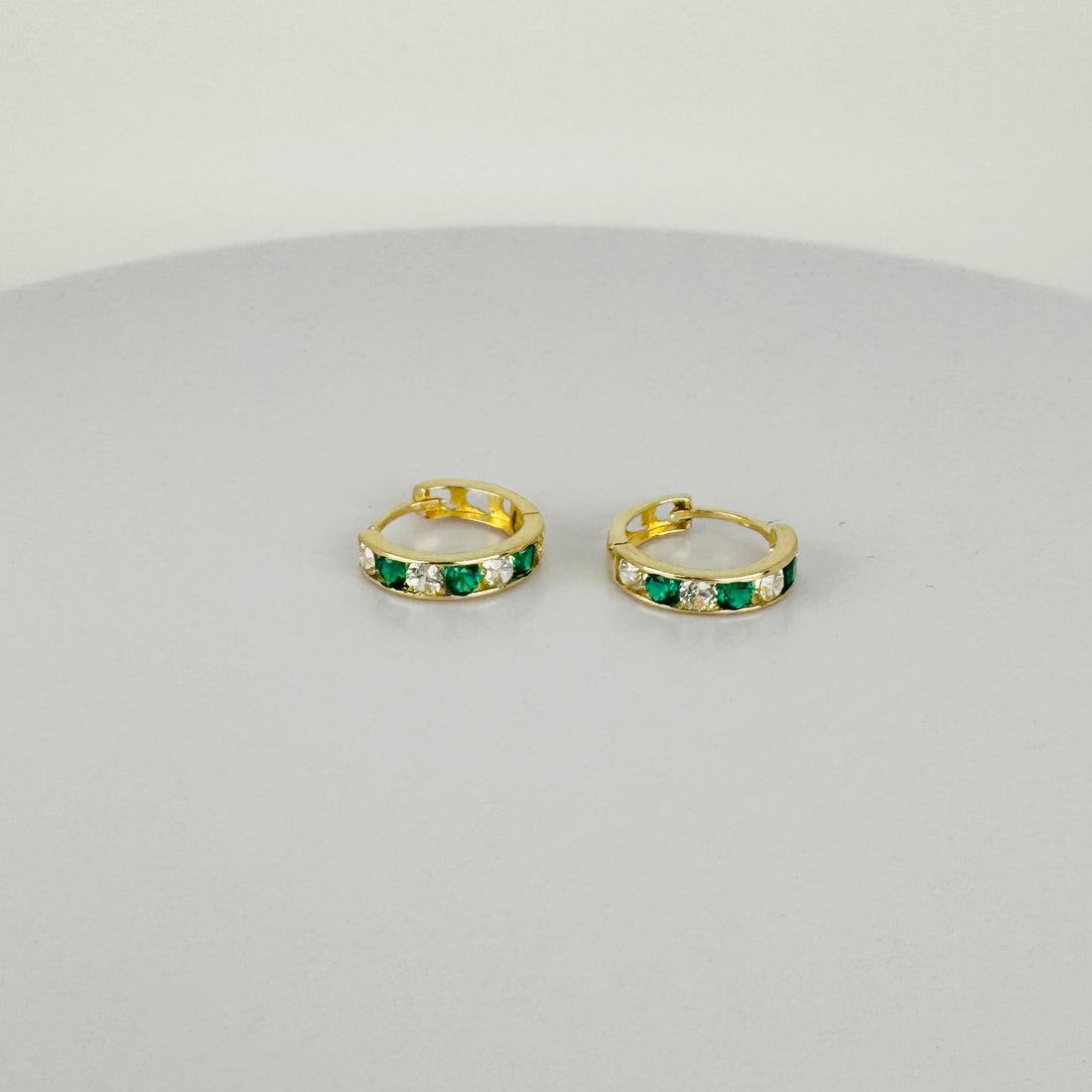 Vintage Oorbellen met Smaragd
