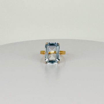 Vintage Ring met Blauwe Topaas