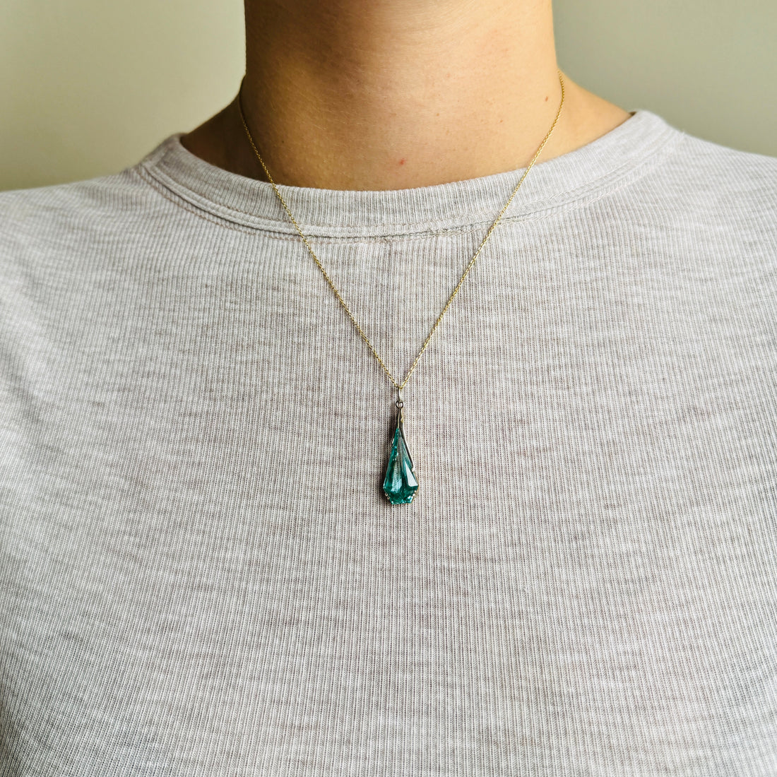 Vintage Pendant with Tourmaline