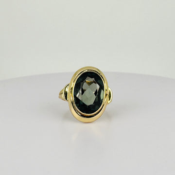 Vintage Ring met Groene Toermalijn