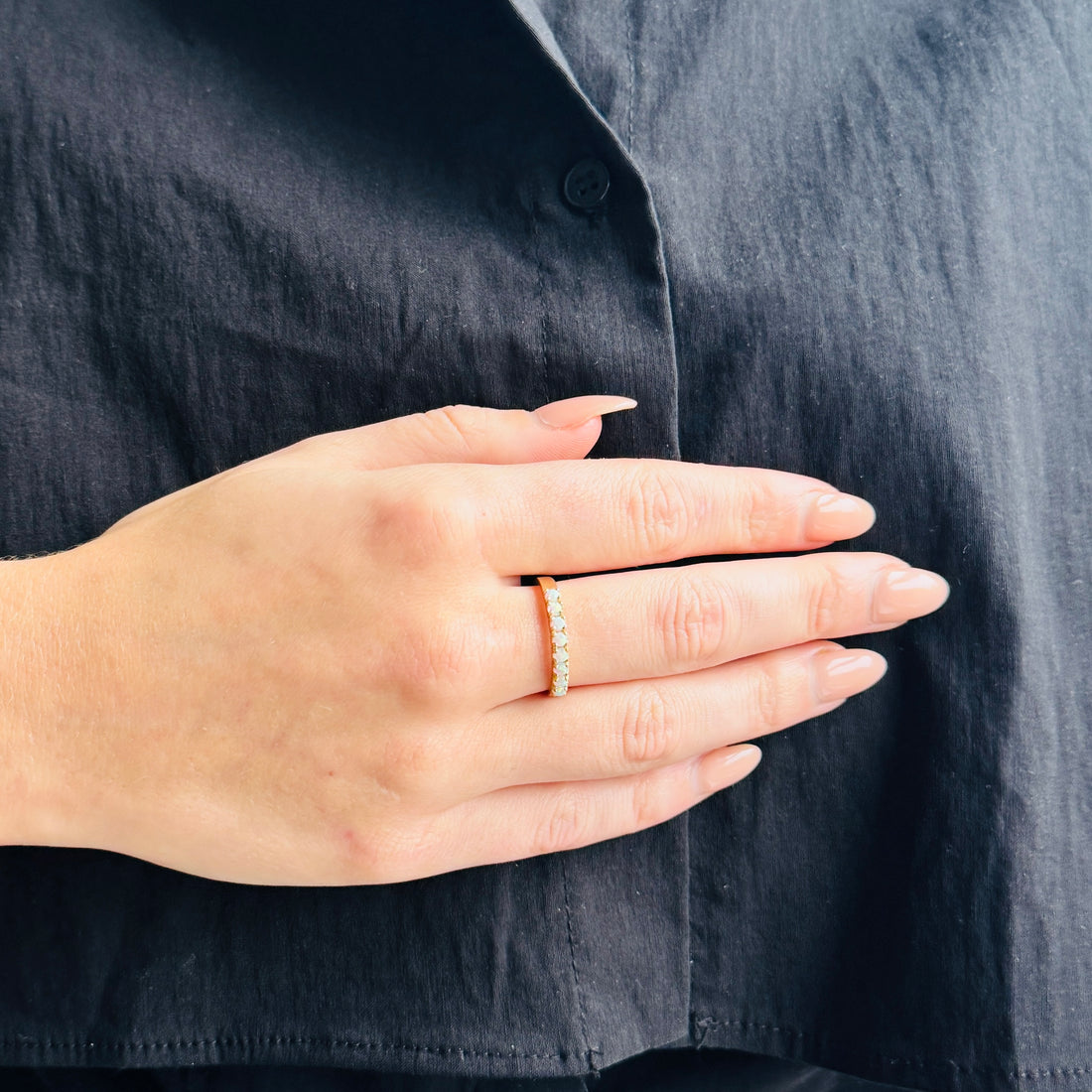 Vintage Ring met Opalen