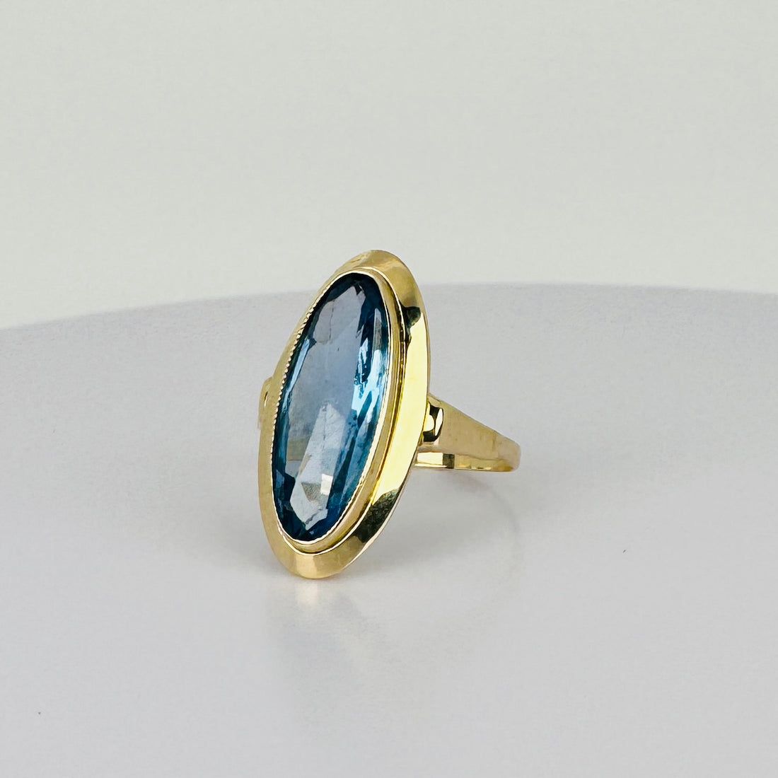 Vintage Ring with Blue Topaz