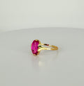 Vintage ring with pink sapphire