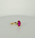 Vintage ring with pink sapphire 