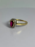 Ring with ruby diamonds