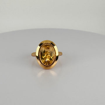 Vintage Ring with Ovale Citrine