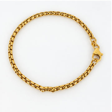 Vintage Gouden Armband met Venetiaanse schakel