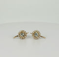 Vintage oorbellen met zaadparels 