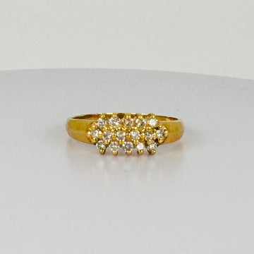 Vintage Ring 18k gold with Diamonds