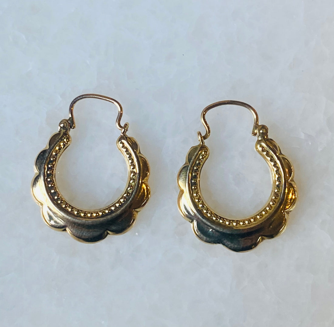 Vintage hoop earrings