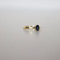 ring vintage met saffier 